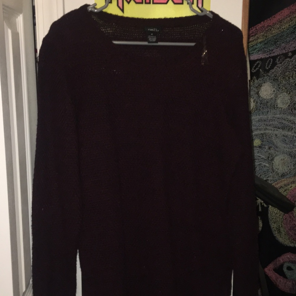Burgundy sweater
